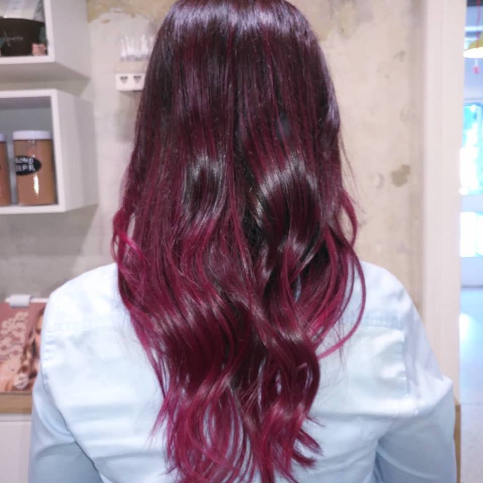 Colorazione amaranto