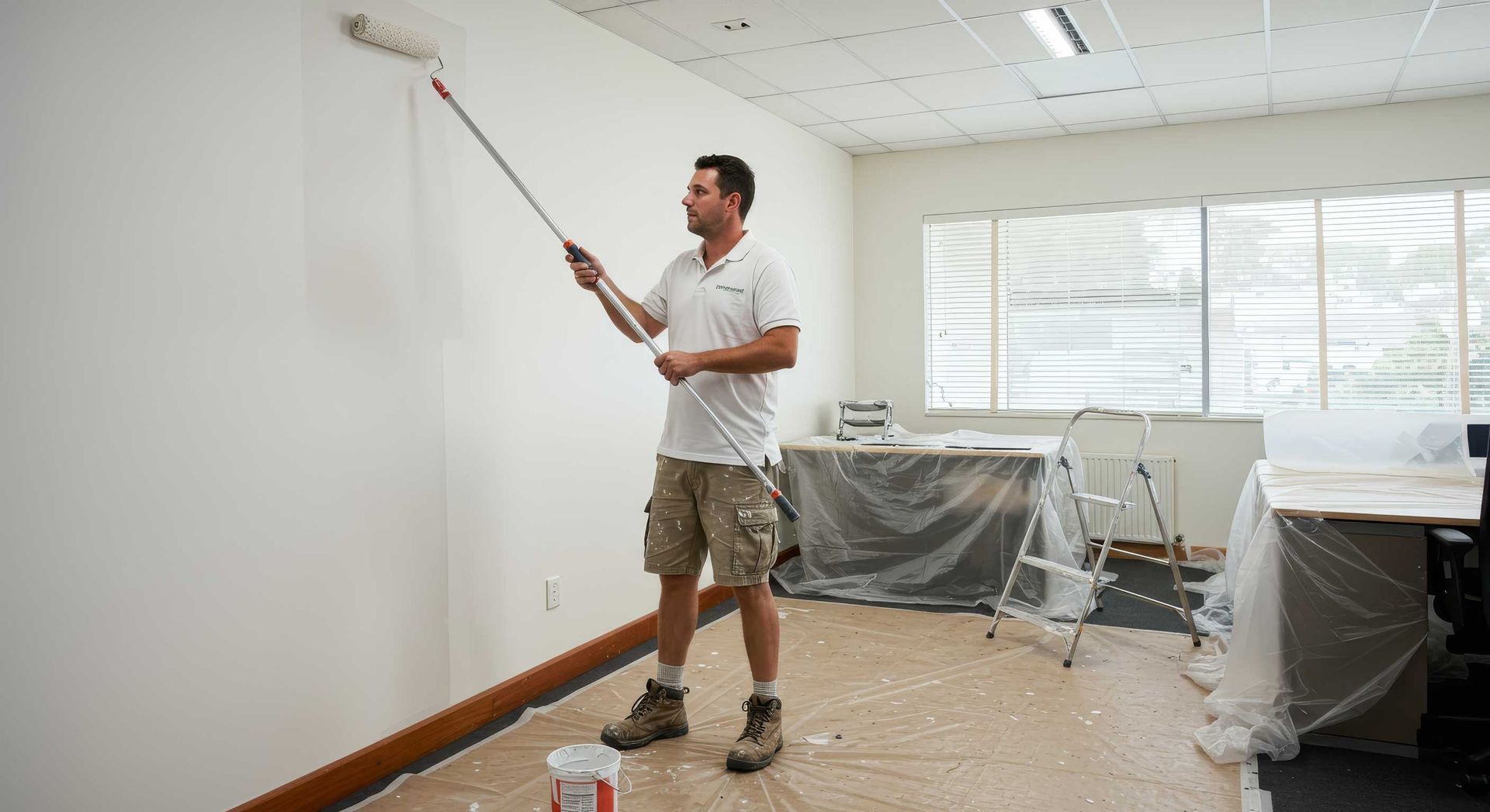 Small Commercial Office Receiving Full Interior Repaint Gympie

