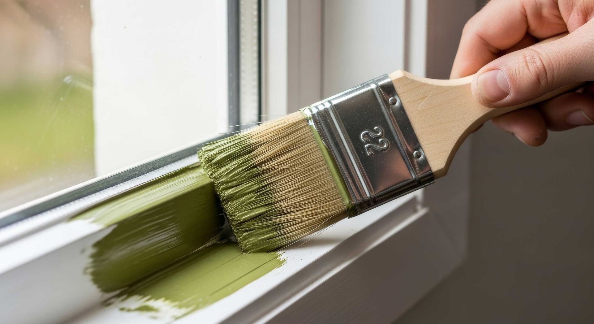 Painter Doing Detail Work on Interior Gympie