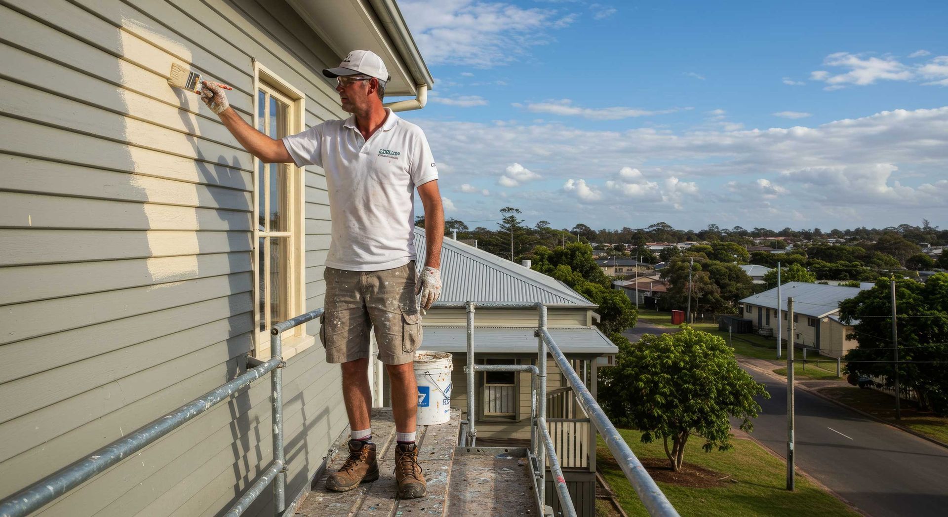 Industrial Workshop Undergoing a Commercial Paint Job Gympie