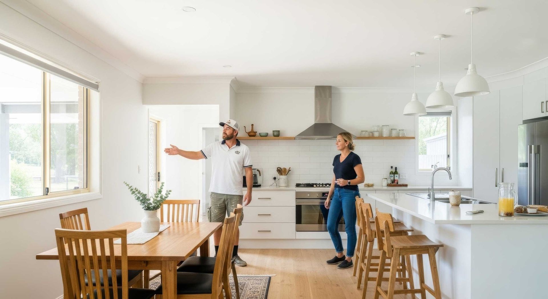 Modern Kitchen After Professional Repainting Service Gympie