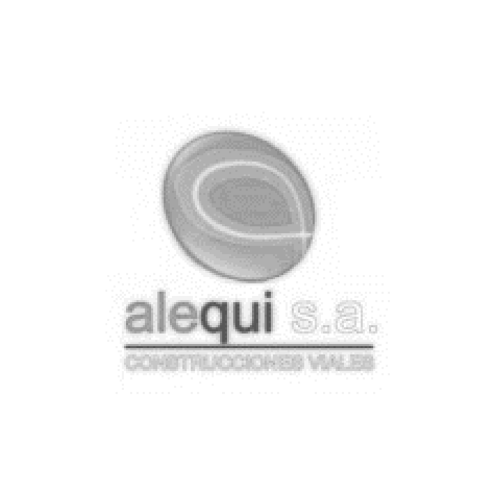 Un logotipo en blanco y negro para alequi sa