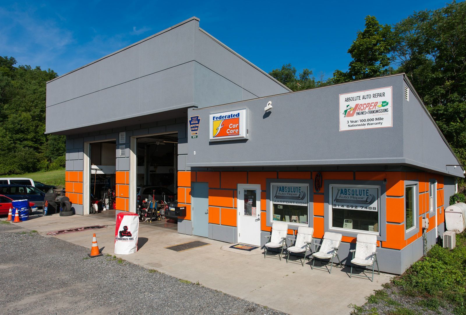 Front Entrance Of Port Matilda Service Center | Absolute Auto Repairs & Sales