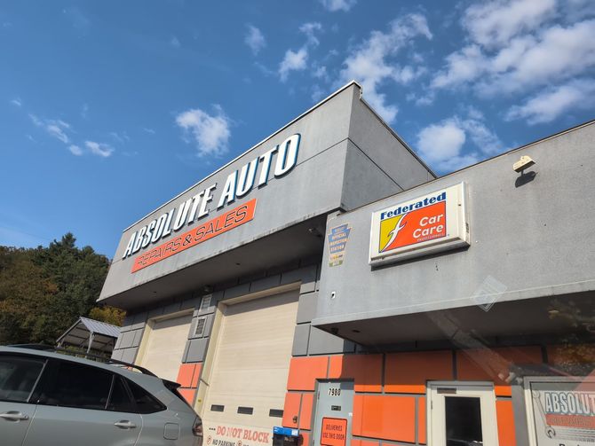 Port Matilda Garage Exterior With Signage | Absolute Auto Repairs & Sales