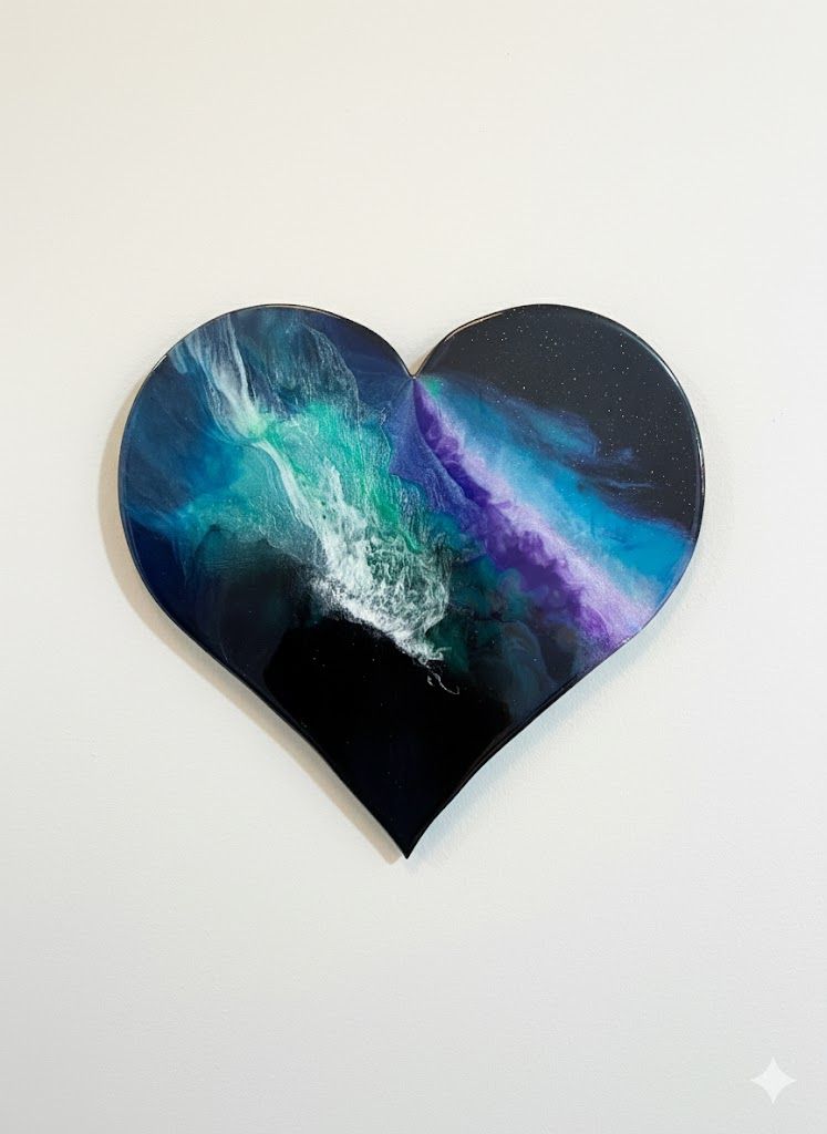 Celestial Heart | Original Resin Artwork