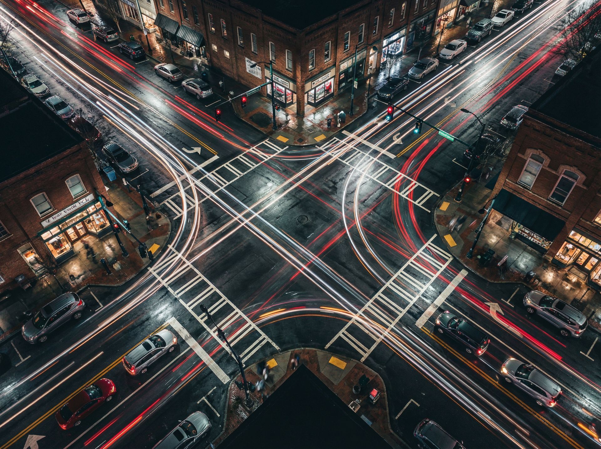 Commercial truck accident scene on Northeast Georgia highway showing damaged 18-wheeler and cars