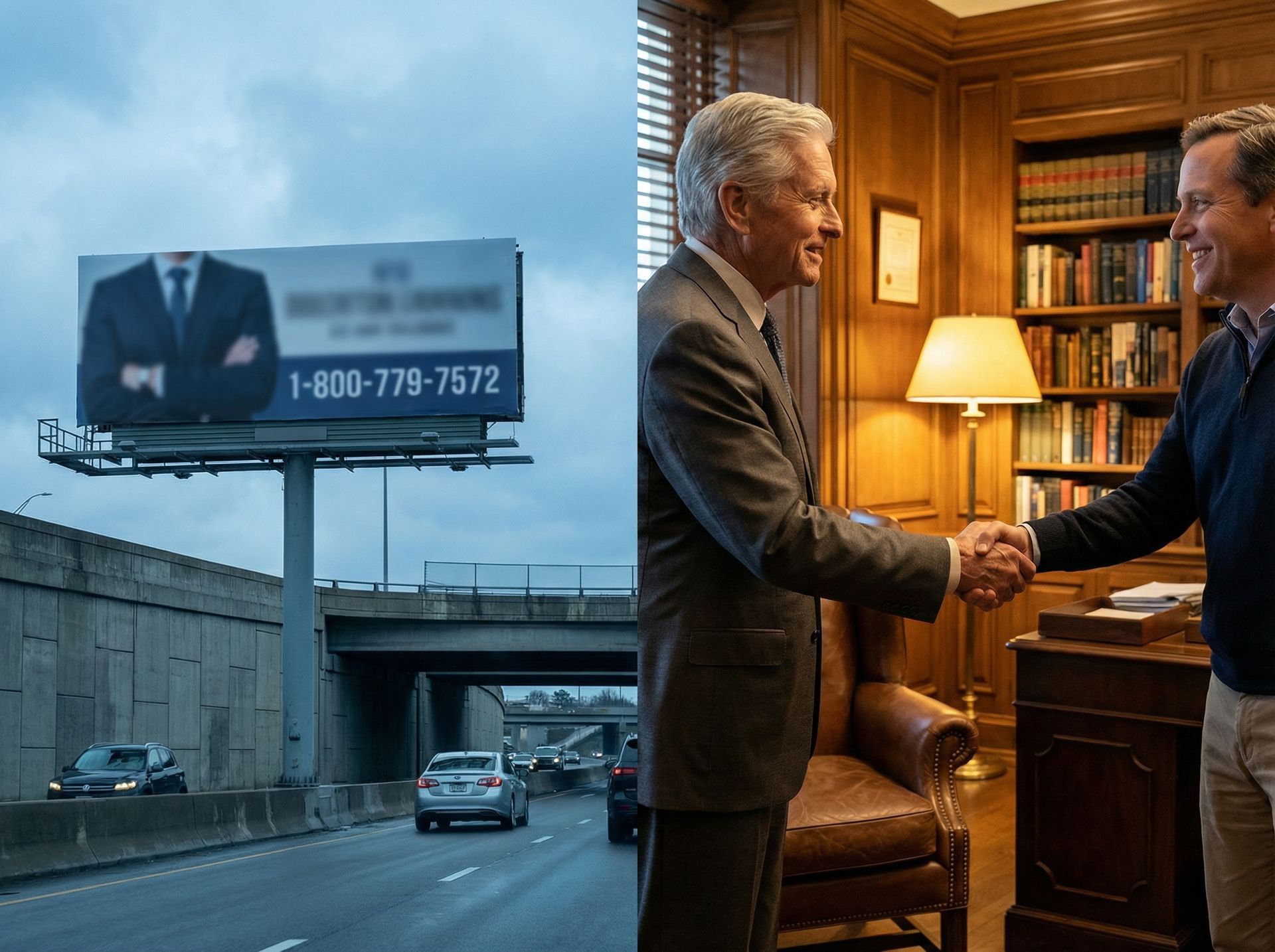 Athens personal injury lawyer consulting with client about local accident case