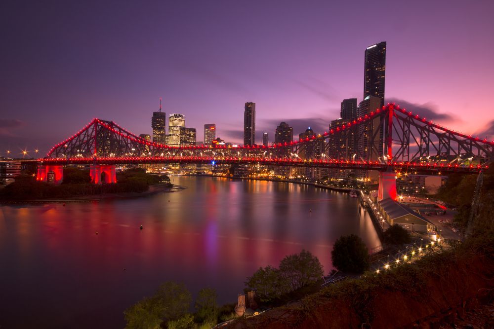 Brisbane Story Bridge at Dusk — Iconic Construction Industries in Brisbane, QLD