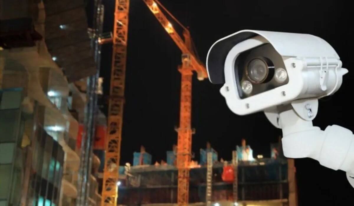CCTV at night construction