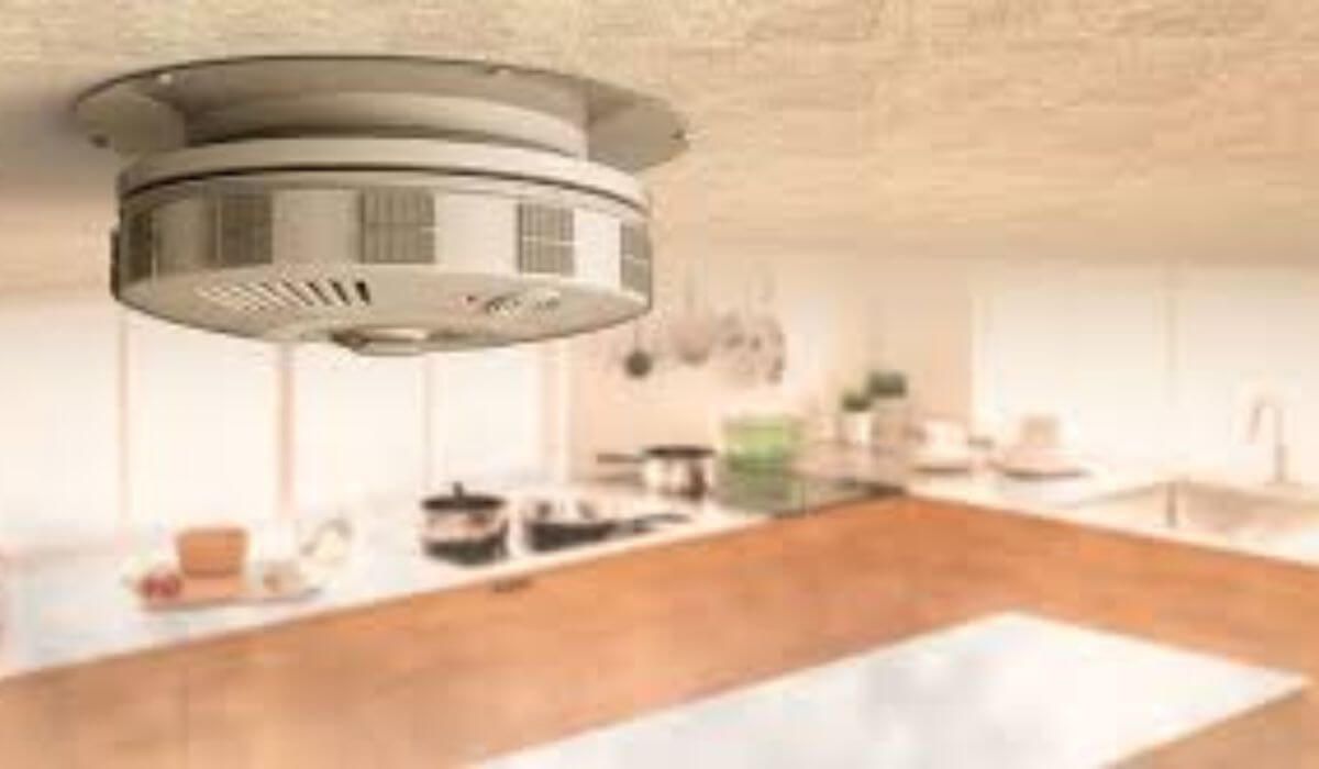 Smoke alarm near kitchen