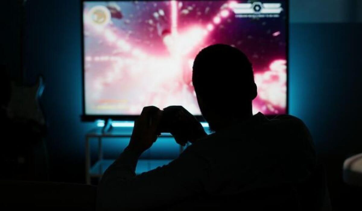 frustrated person with TV setup