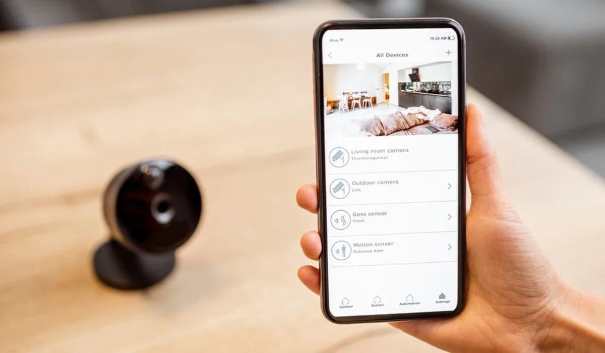 mobile app security camera
