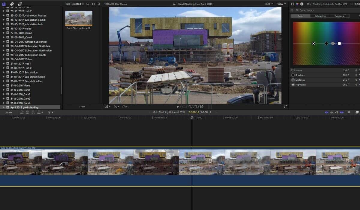 monitoring time lapse footage