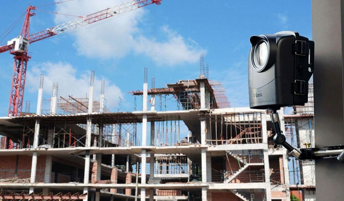 wide shot construction camera