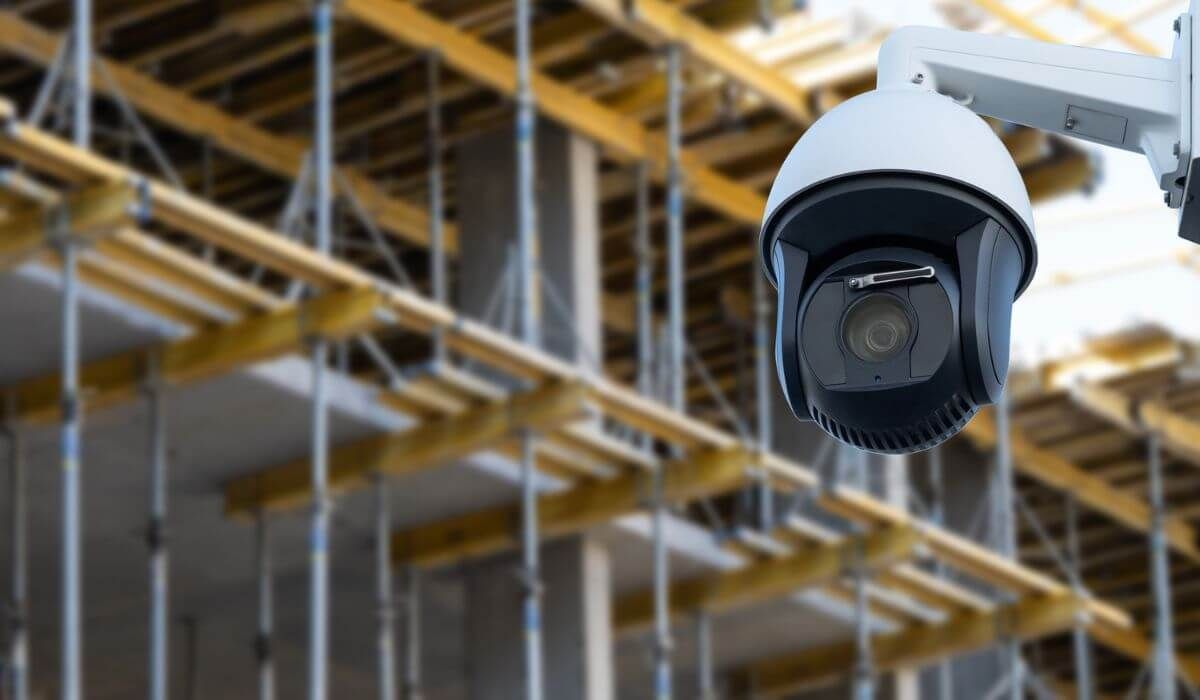 wireless CCTV at construction site