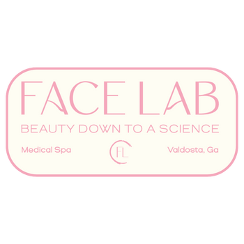 Pink Face Lab logo with text