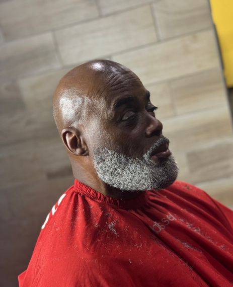 Man getting a haircut