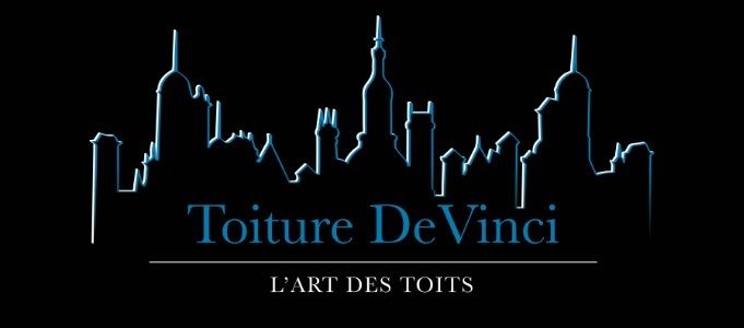 A logo for toiture de vinci l' art des toits