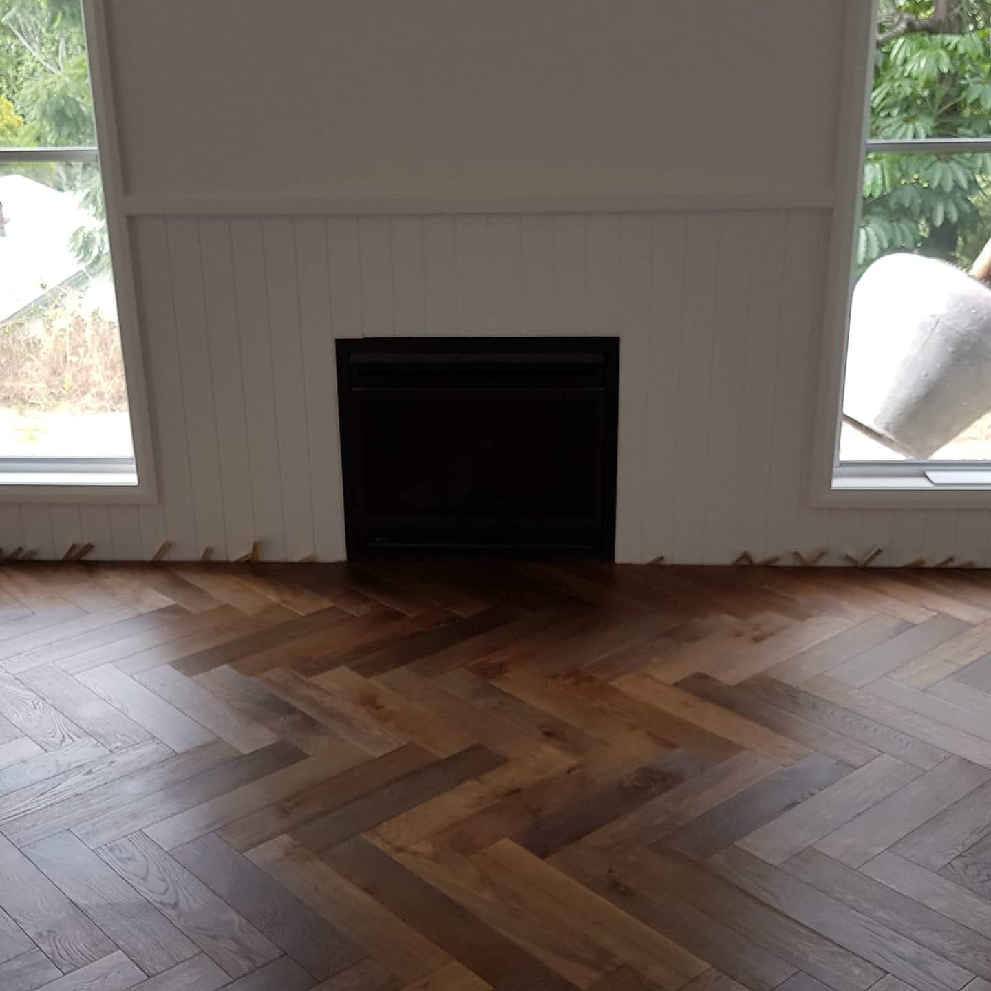 example of Timber floor staining and bleaching