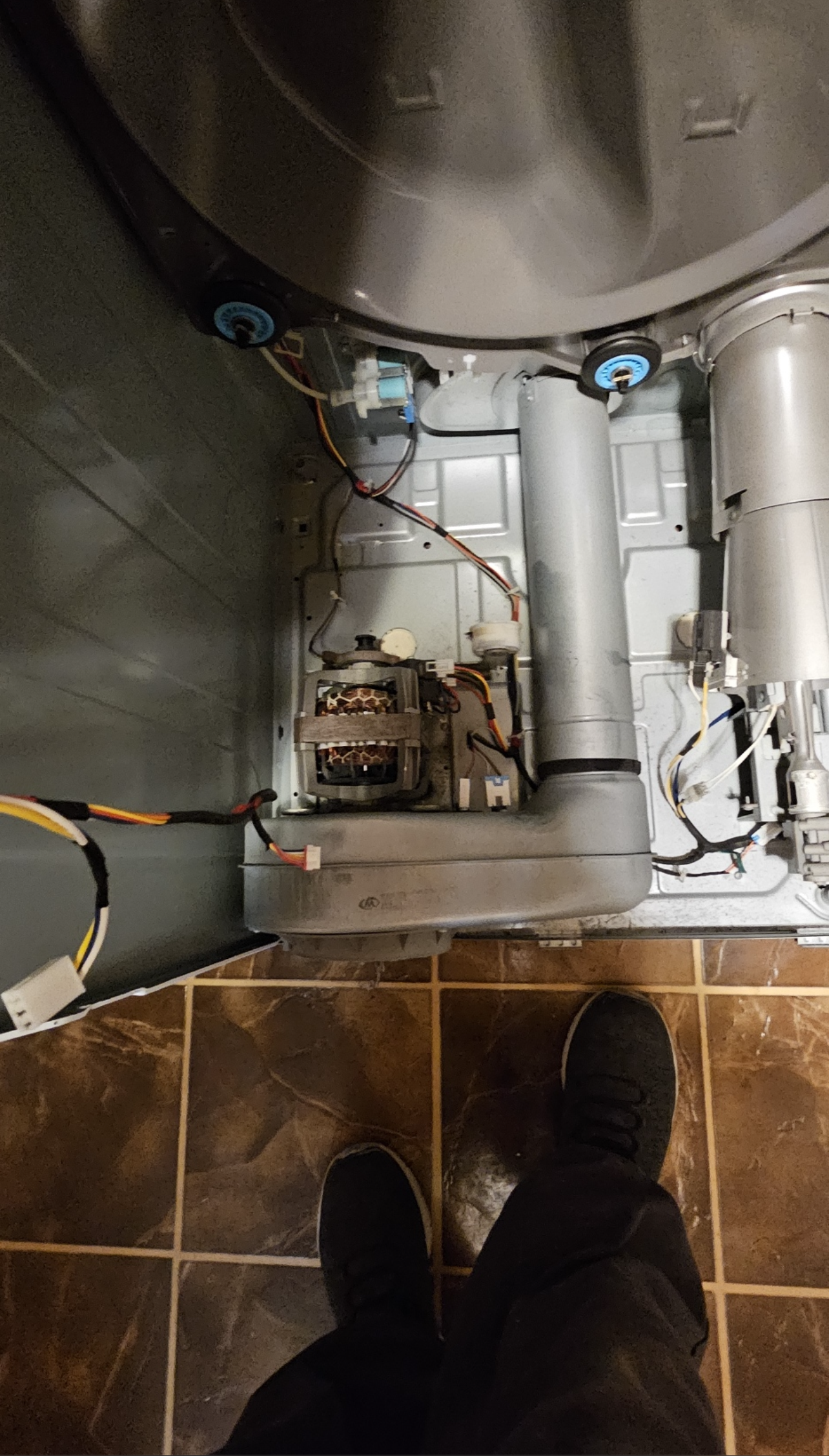 inside the washing machine