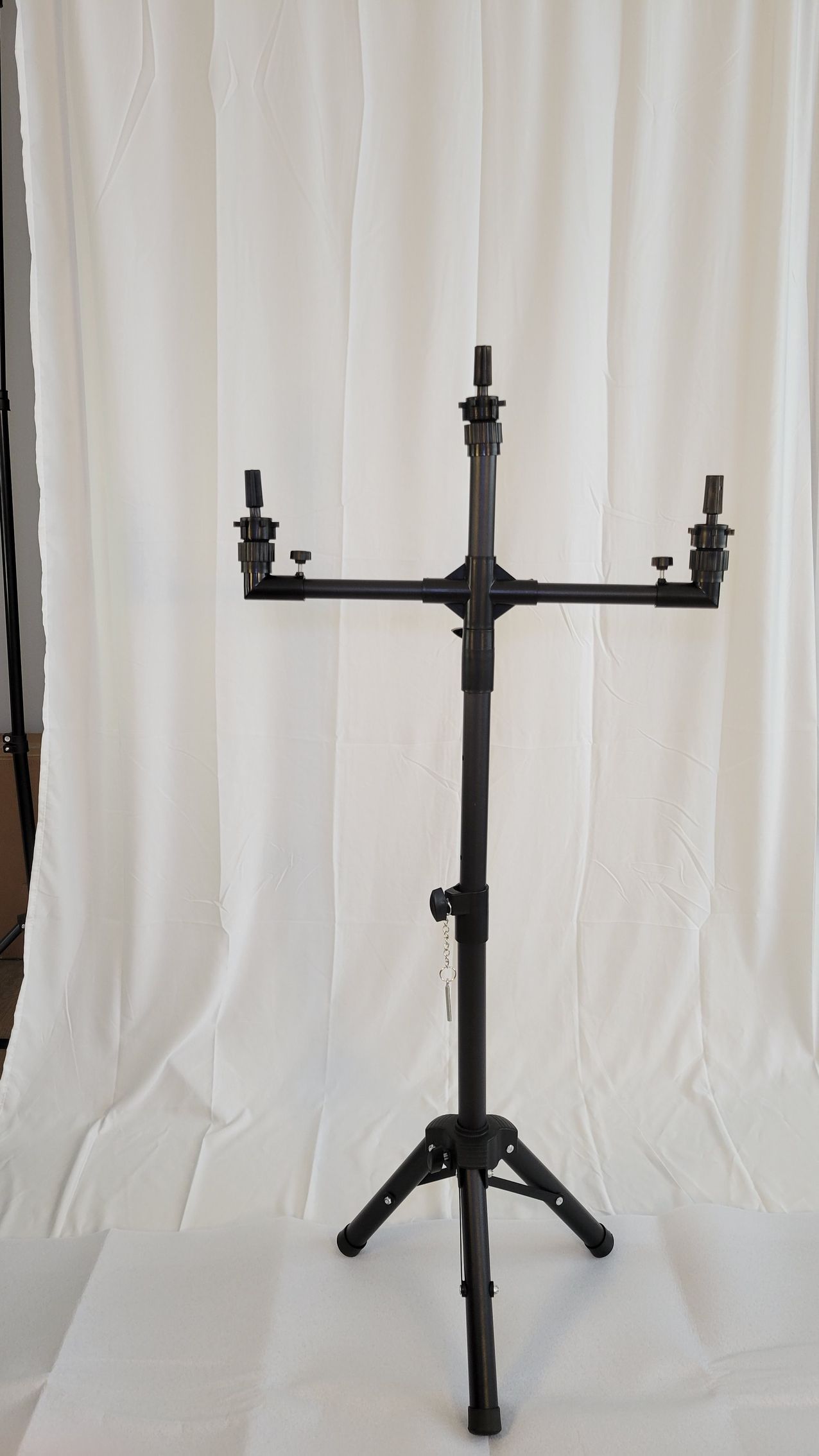 RF368 - 50 Inch 3 Arms Wig Stand Tripod with Head Adjustable Mannequin Head Stand