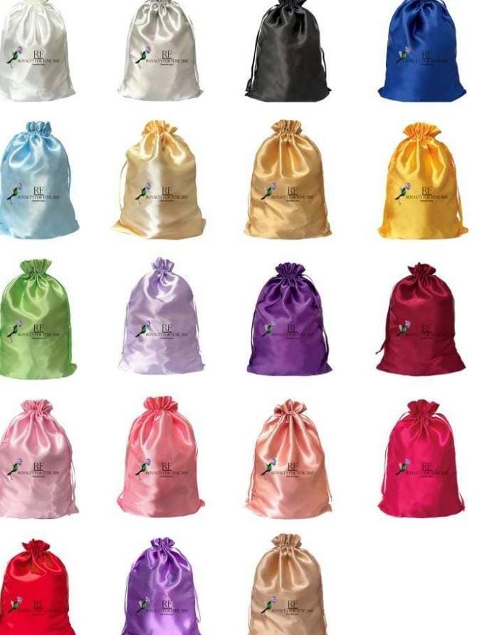 RF368 -Satin Wig Storage/ Drawstring Wig Bag