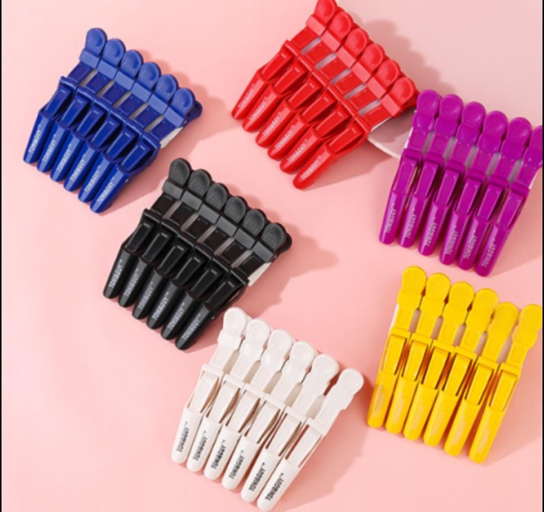 RF368 - 12Pcs - Positioning Styling Partition Alligator Clips Hair