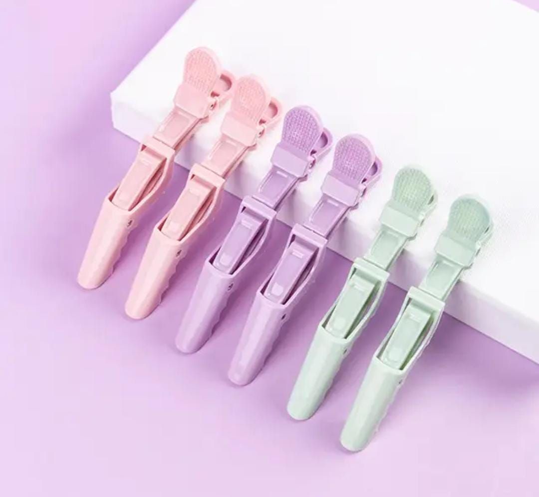 RF368 - 10 Pcs - Professional Alligator Hair Clips Sectioning Clips for Hair Solan