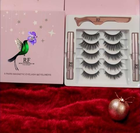 RF368 - 5 Pear Vegan Magnetic Eyelash Set. DIY Cluster Lash.