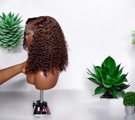 RF368- 20 Inch 4# (Brown) 13x4 HD Transparent Lace Wig.