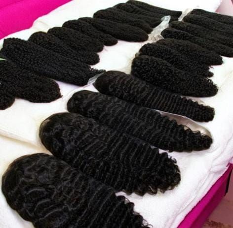 RF368 - 12 Inches -Jerry Curls 13x4 Transparent Frontal Wig.