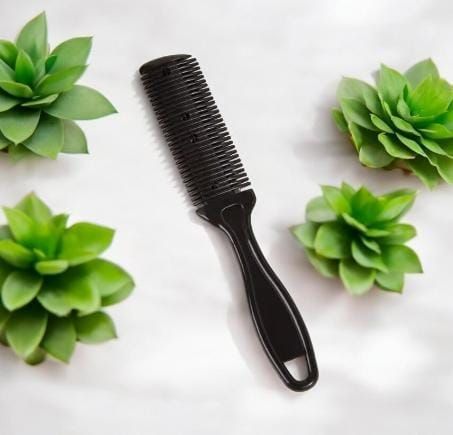 RF368- 3 Pack Razor Comb. Double Sided Razor Hair Styling Scissors Comb.