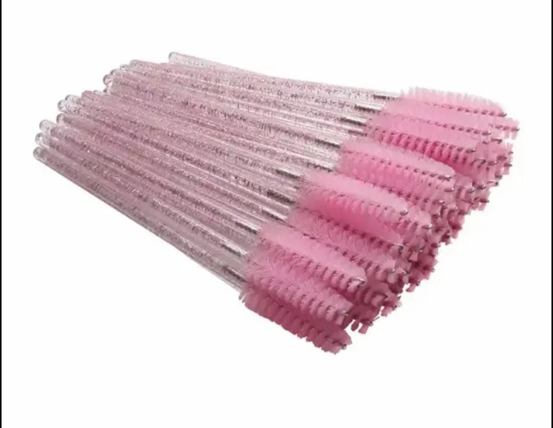 RF368 - 50Pcs - Disposable Mascara Wands Brush Makeup Spoolies  Bulk for Eyelash Extension.