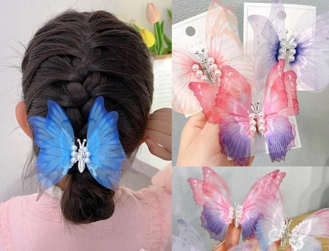RF368- 3D Moving Butterfly Hair clip
