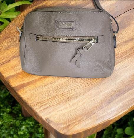RF368 - Lodis Ash Leather Adjustable Crossbody Bag.