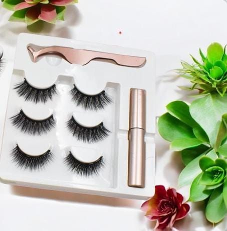 RF368 - 3 Pear Vegan Magnetic Eyelash Set.