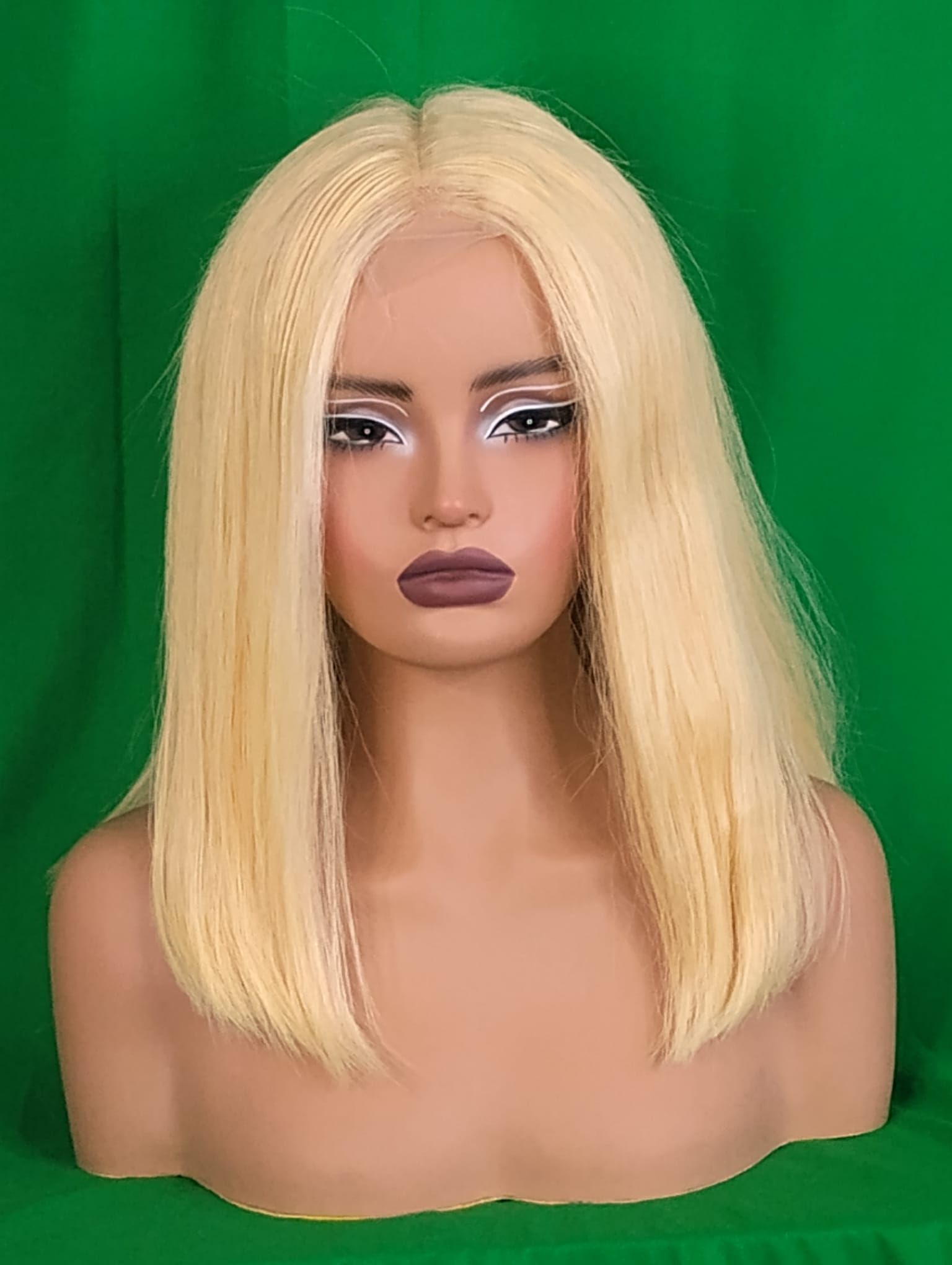 RF368 - 16 Inches 13x4 HD Transparent Lace Wig   613# Straight