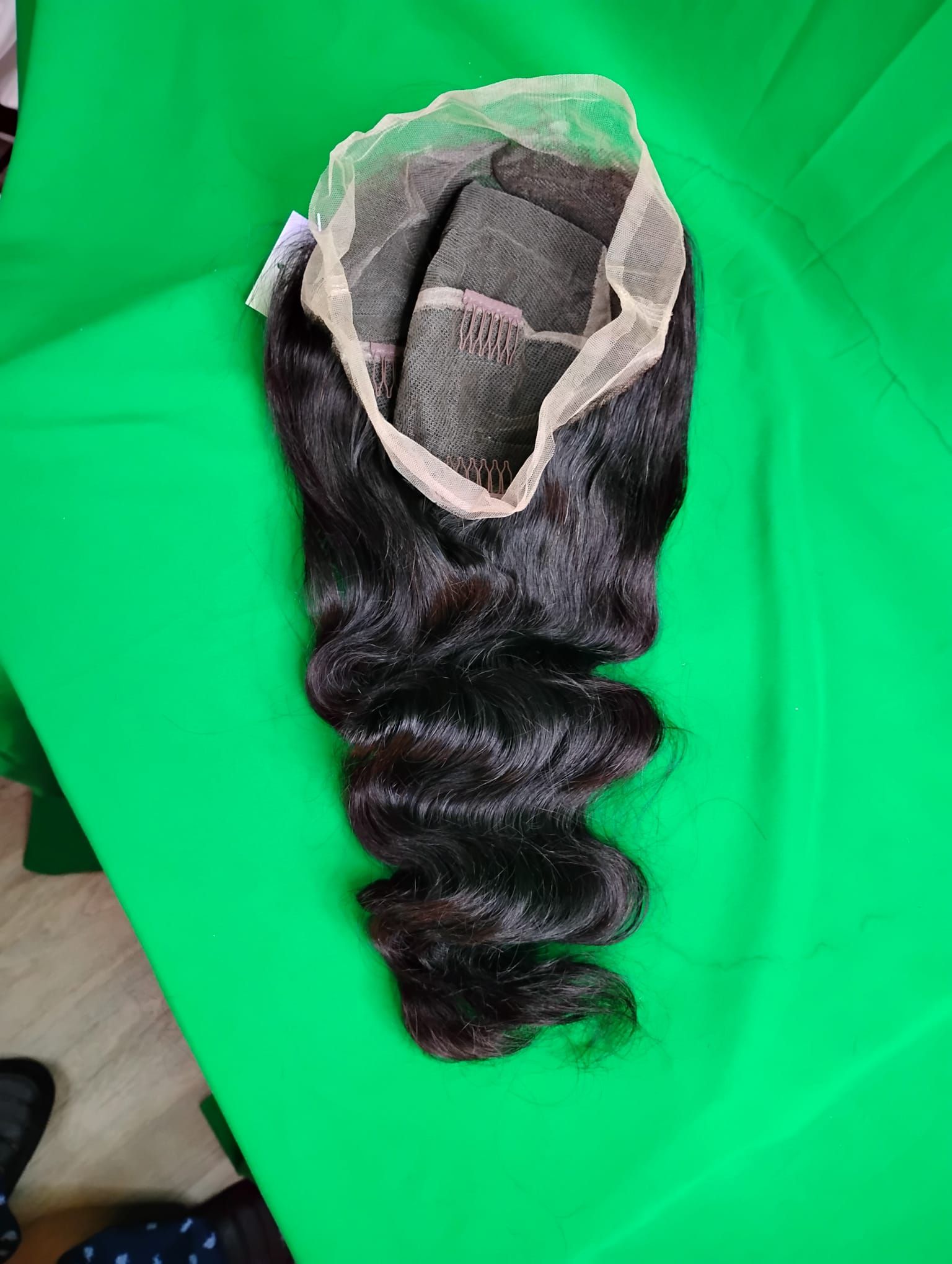 RF368 - 20 Inches 13x4 HD Transparent Lace Wig   Body wave Natural Black