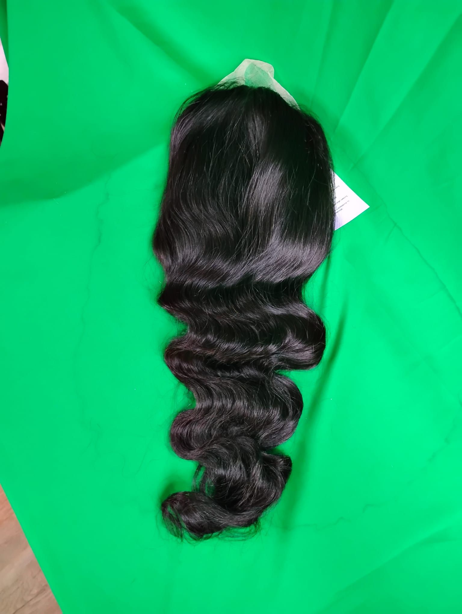 RF368 - 18 Inches 13x4 HD Transparent Lace Wig   Body Wave Natural Black