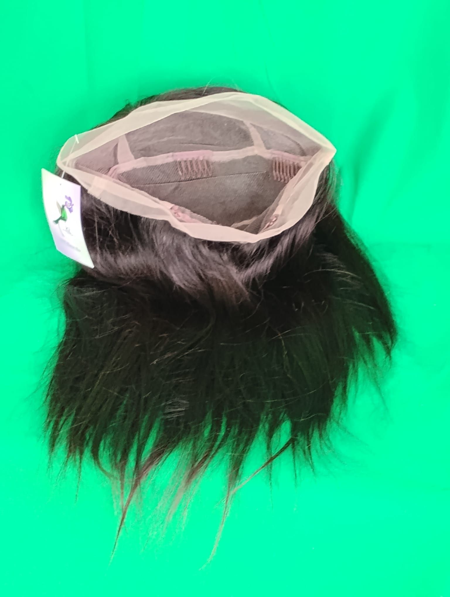 RF368 - 14 Inches 13x4 HD Transparent Lace Wig   National Black Straight