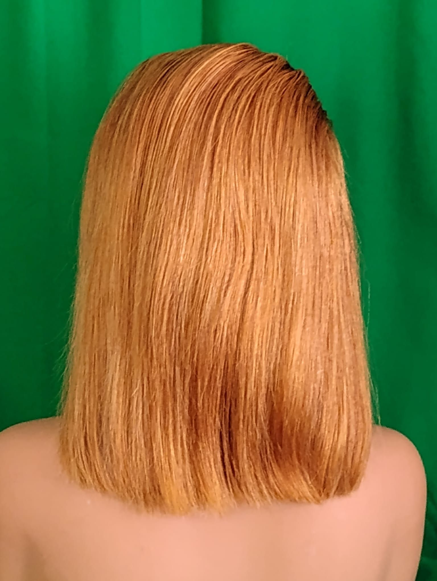 RF368 - 12 Inches 13x4 HD Transparent Lace Wig   27# Straight Bob