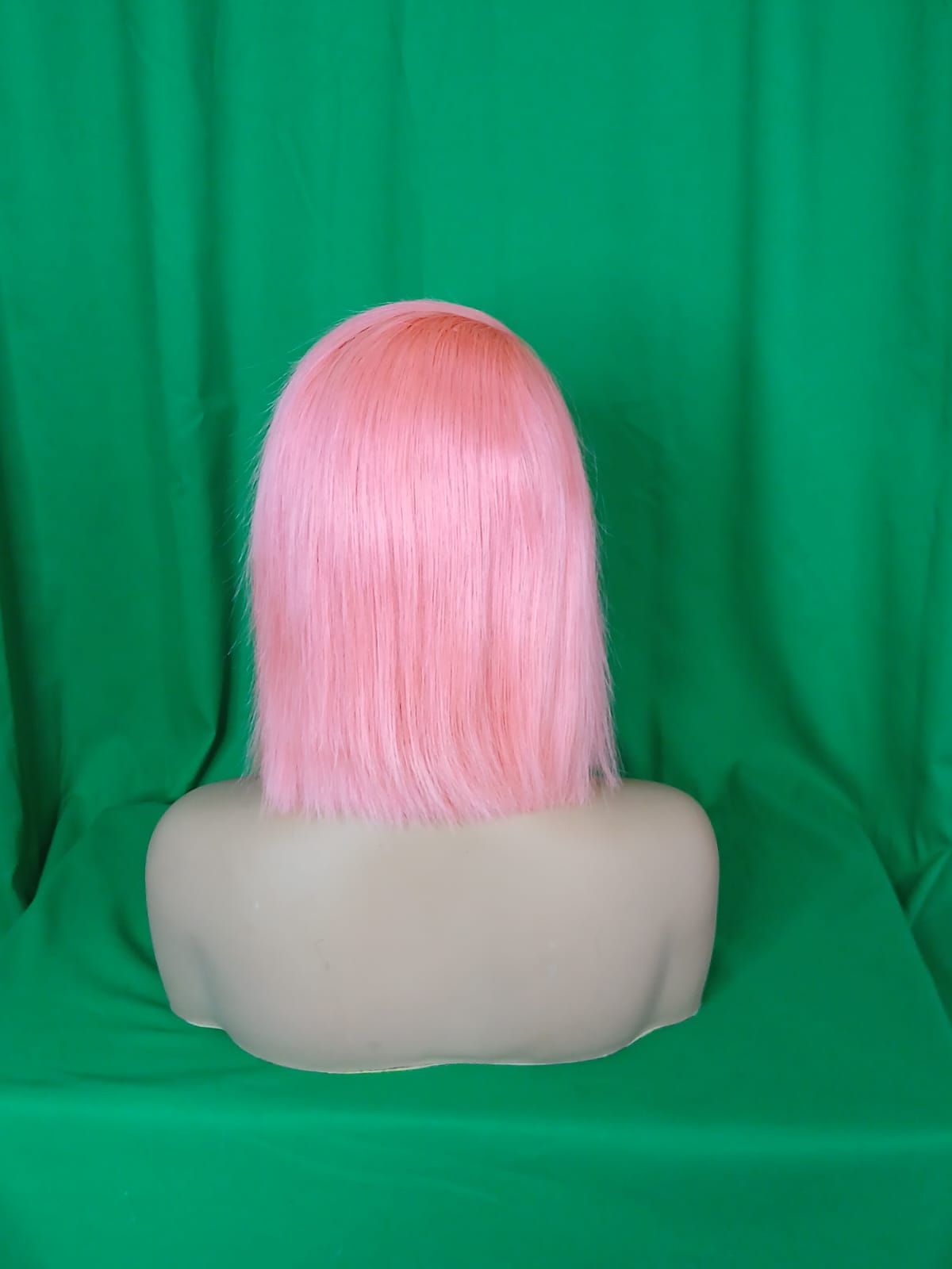 RF368 - 10 Inch Light Pink Bob 13x4 HD Transparent Lace Wig