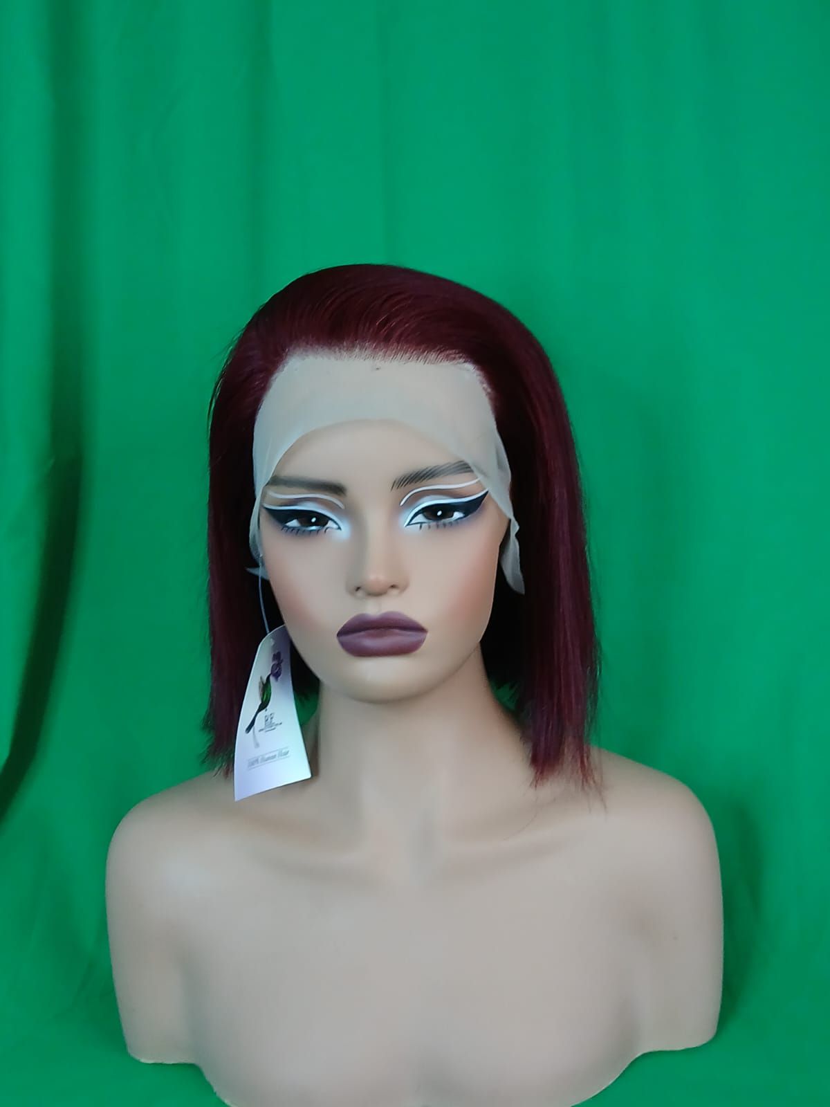 RF368 - 10 Inches 13x4 HD Transparent Lace Wig   99J# Bob