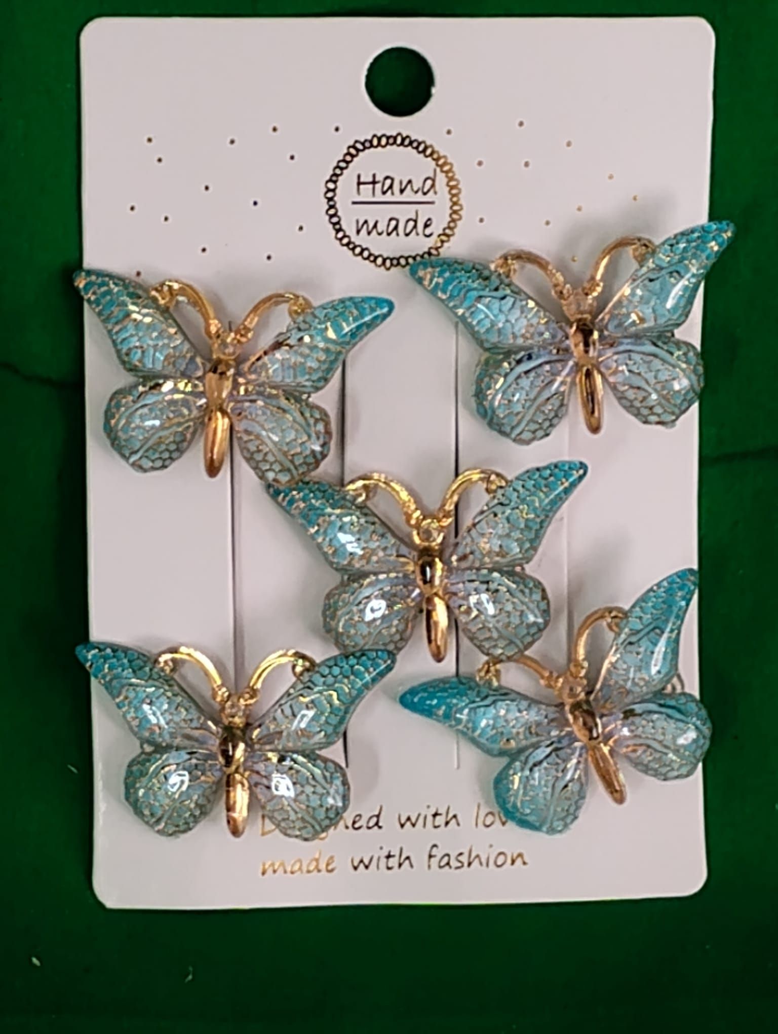 RF368 - 10PCS  Beautiful Ornament Barrettes Woman Girl Gute Colorful Butterfly Hairpin