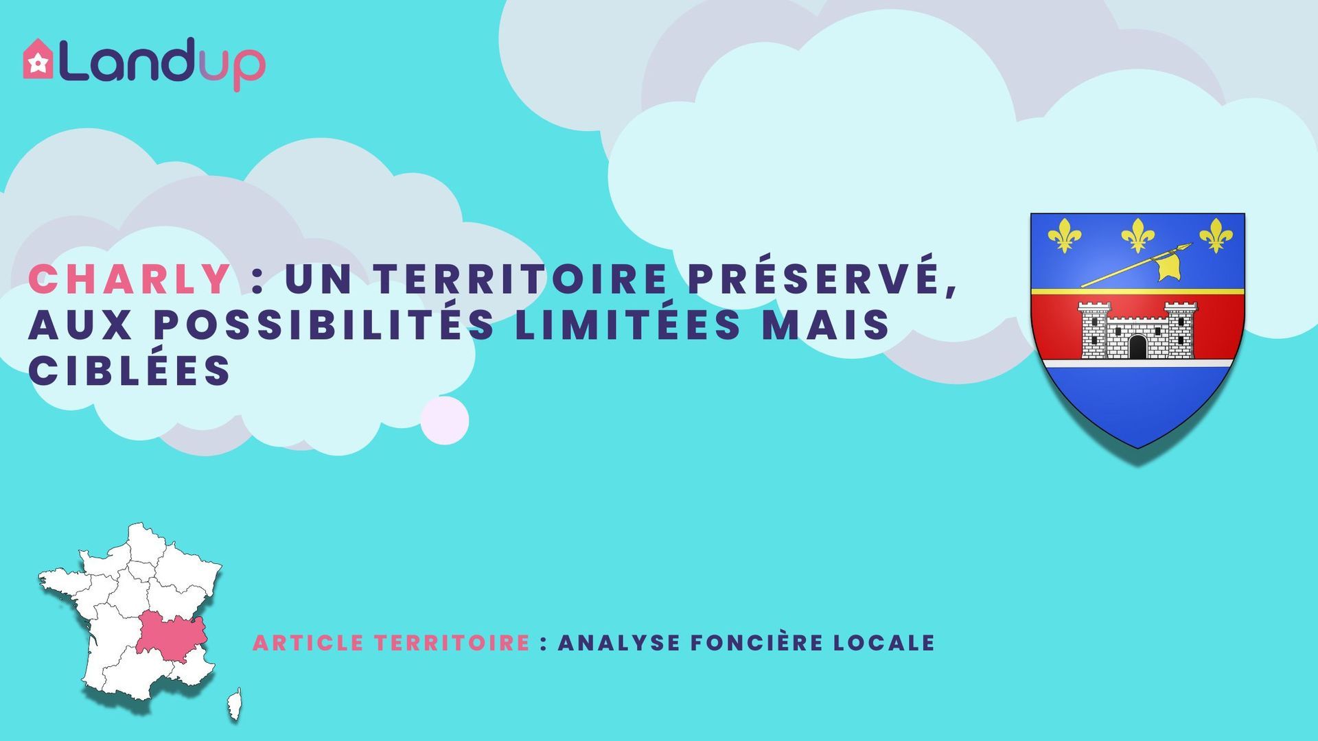 analyse territoriale Landup sur Charly avec le blason de la ville