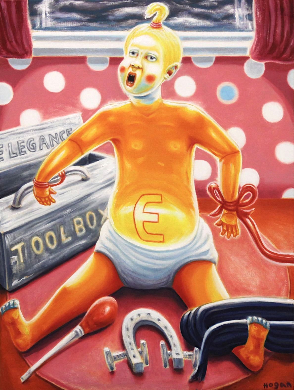 A baby-like figure with an 