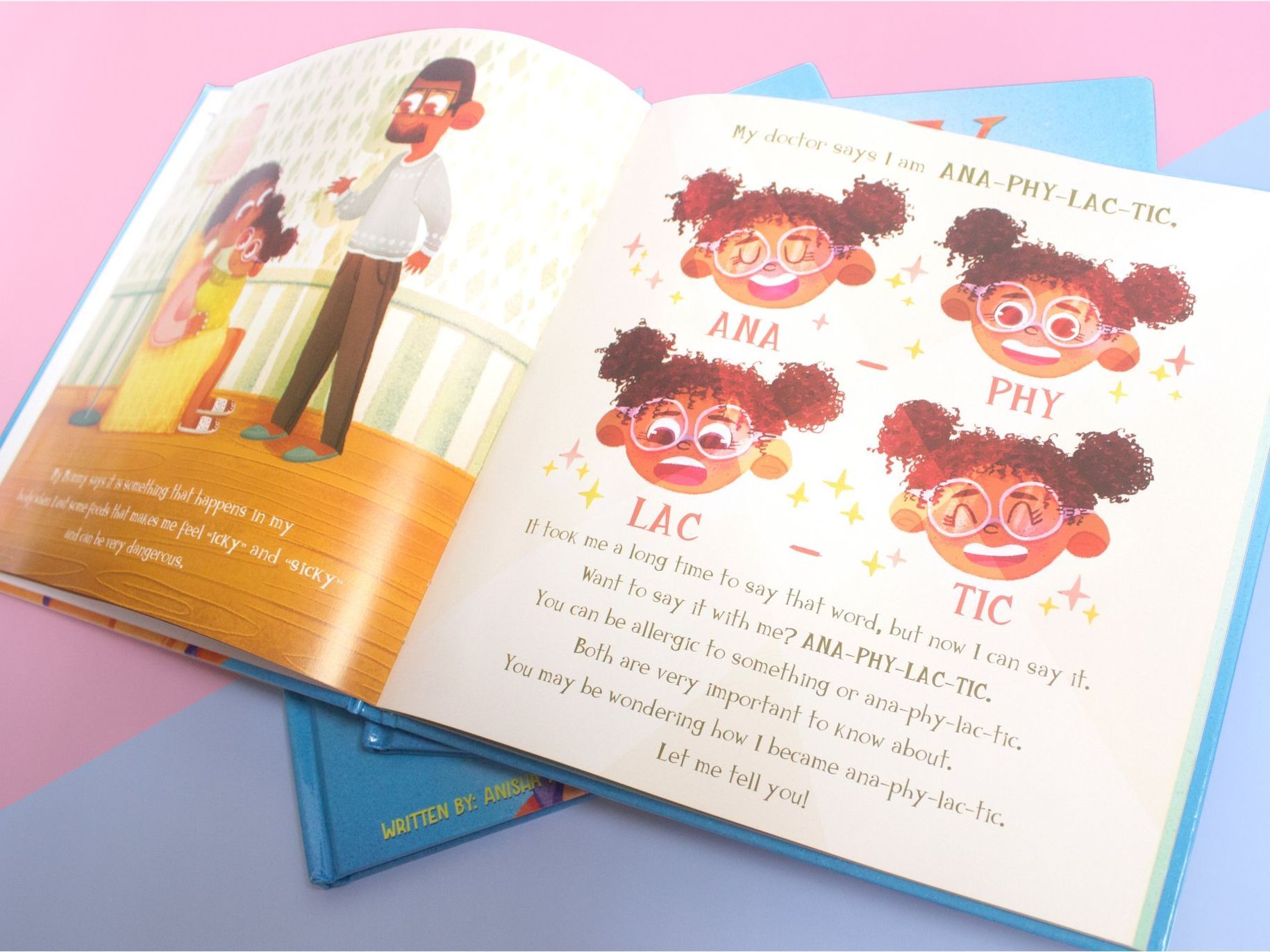 A page from Zoey has an Allergy book