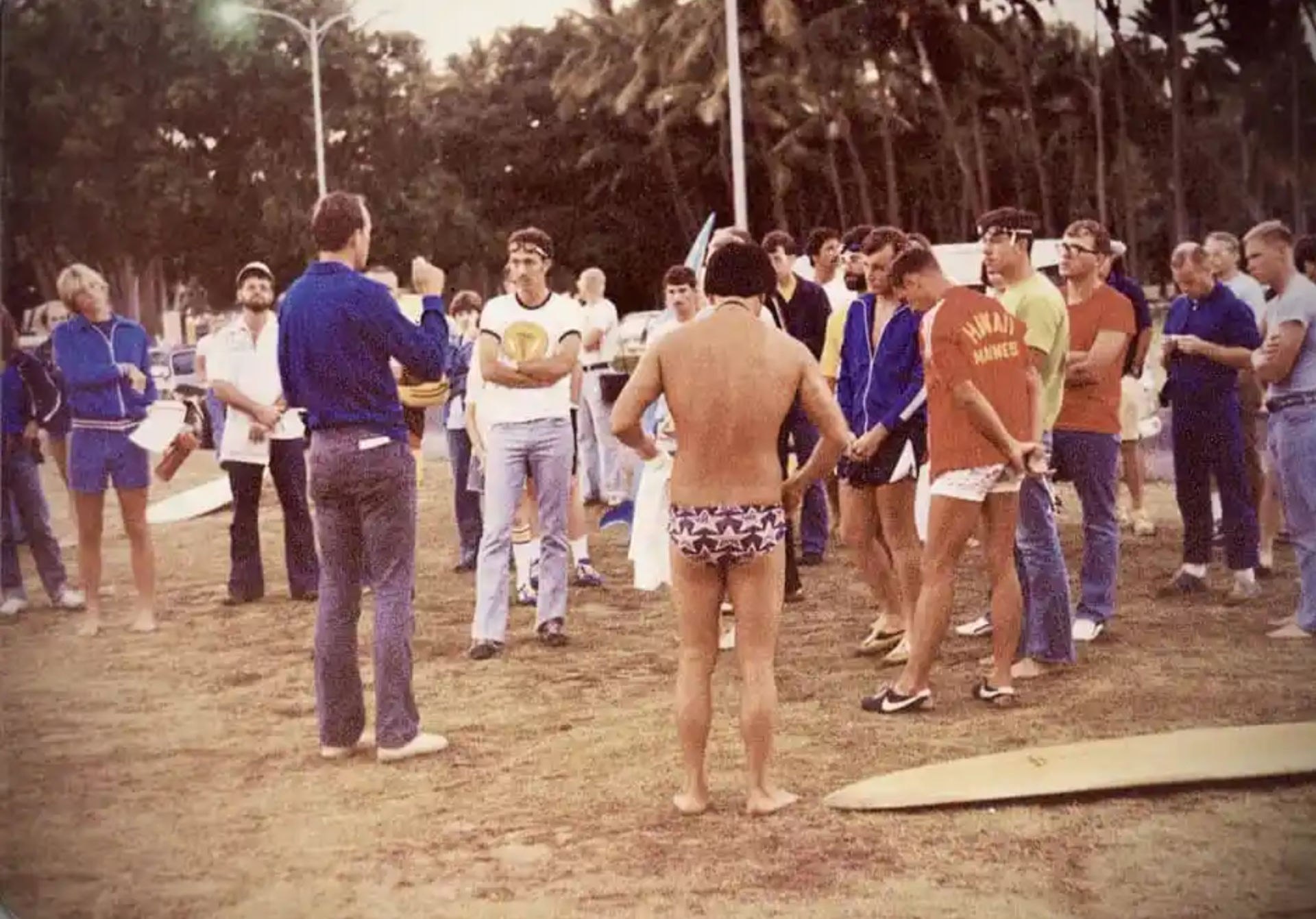 Männer am Strand 1978