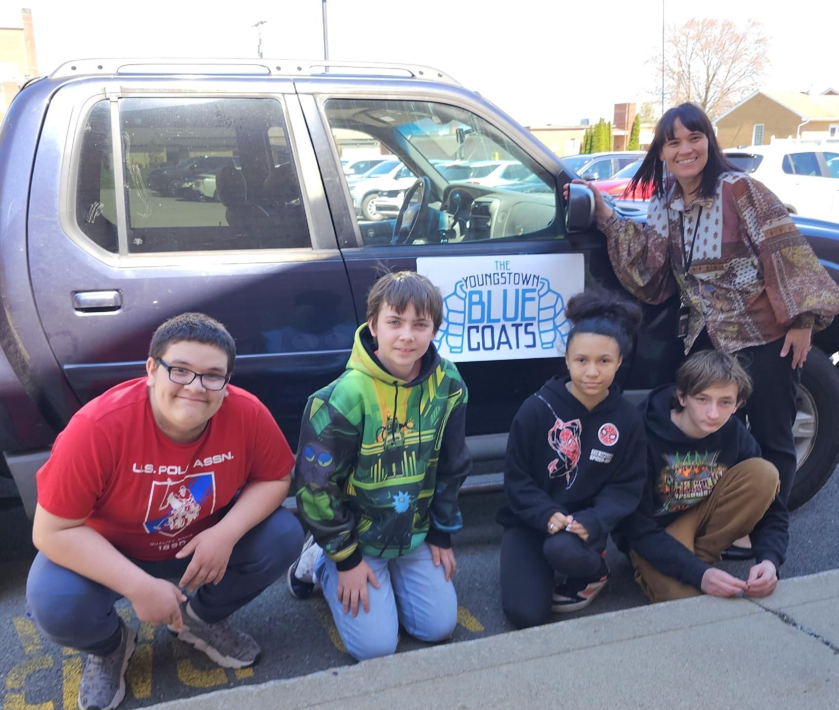 The Youngstown Blue Coats volunteer