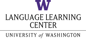 University of Washington Language Learning Center logo with a purple W above the text.